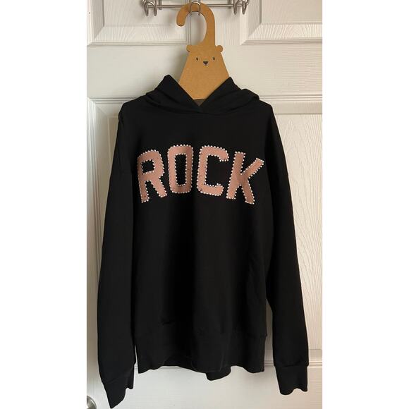 Rock Rhinestone Girls Hoodie sz 12 - Picture 1 of 2